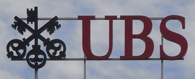 Logotipo del banco
                          criminal UBS AG de la criminal Suiza