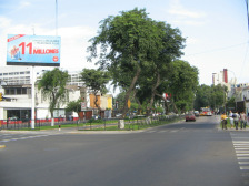 Kreuzung Avenida Salaverry - Avenida
                          Cuba, Avenida Salaverry, Sicht von Ost nach
                          West