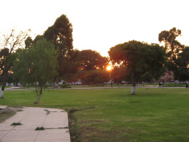 Jesus Maria, Park "Campo de
                          Marte", Sonnenuntergang 04