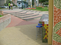 Miraflores, Park der Verliebten,
                          Wellentreppe mit Rampe