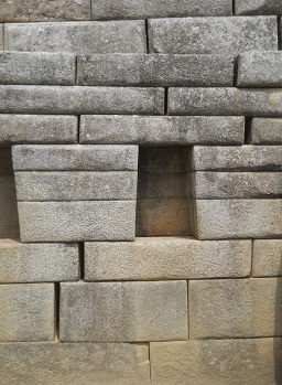 Machu Picchu, cuarto de meditacin: nicho
                    lateral