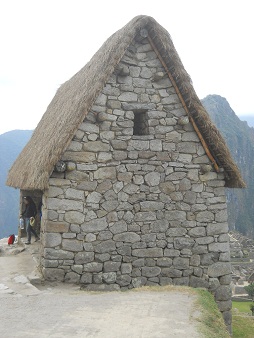 Machu Picchu, la casita de arriba, un
                    frontn