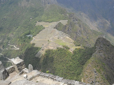 Pueblito Huaynapicchu, la vista a Machu Picchu en
          forma de una cabeza de un guila cndor 02 primer plano