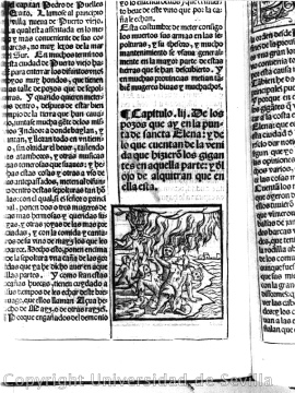 Pedro Cieza de Len, hier ein Druck seiner
                  Berichte ber die "Indios", notierte als
                  erster Europer ber die Nasca-Linien im Jahre 1537