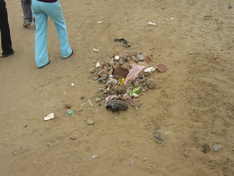 Basura arrojada en la calle Basura arrojada en la calle