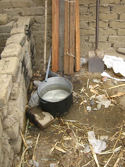 El agua viene casi sin presi�n, vista de
                          frente