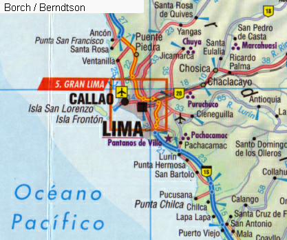 Mapa con Lima
              y Chilca