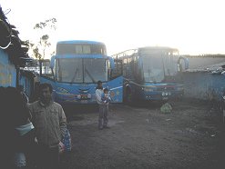 Der Busterminal von Chankas vor
                        Sonnenaufgang