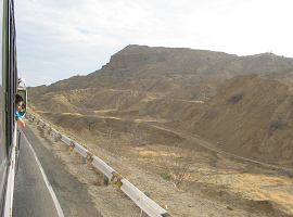 Panamericana zwischen Mancora und Piura,
                        Anstieg (01)