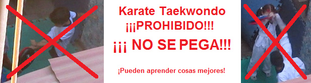 Karate
                              taekwondo deber�a ser prohibido porque �NO
                              SE PEGA!