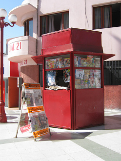 Fussg�ngerzone 21. Mai, Zeitungsladen