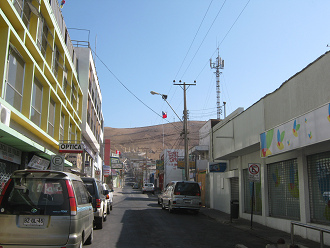 Kolumbusstrasse ("calle Col�n"), die
                    Sicht auf den W�stenberg