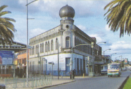 Temuco, la
              estaci�n de trenes con la avenida Barros Ara�a